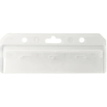 BRADY PEOPLE ID Frosted Rigid Plastic Horizontal Half Card Holder (3.38 x 2.12", 50-Pack)