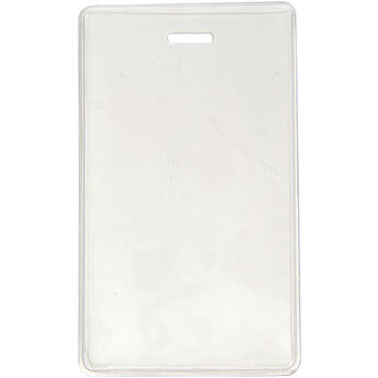BRADY PEOPLE ID Clear Vinyl Vertical S-Series Proximity Card Holder (2.3 x 4.25", 100-Pack)