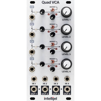 intellijel Quad VCA and Cascaded Mixer Eurorack Module (12 HP)