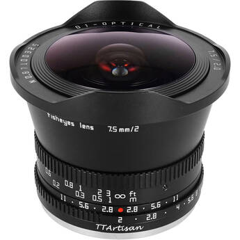 TTArtisan 7.5mm f/2 Fisheye Lens (Canon RF, Black)