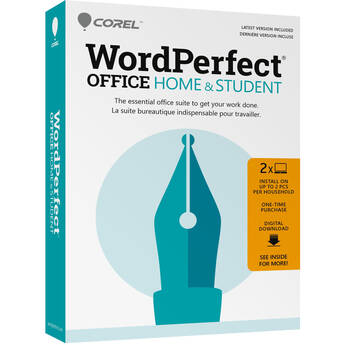 Corel WordPerfect Office Home & Student Agnostic (Windows, Boxed with Download Code)
