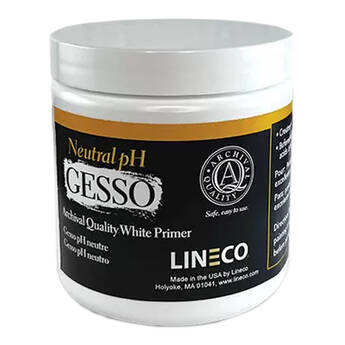Lineco White Neutral pH Gesso Primer (8 Oz)