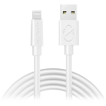 Naztech USB-A to MFi Lightning Rounded Cable (12', White)