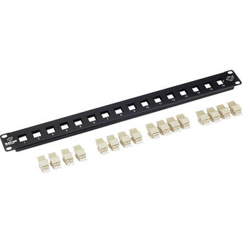 Black Box JPM390A Connect Rackmount Fiber Panel with Connectors (1 RU)