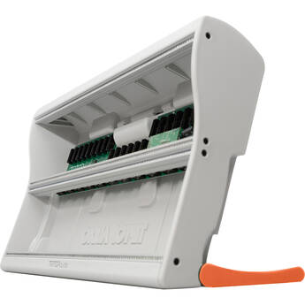 Tiptop Mantis Eurorack Modular Synthesizer Case (208 HP, White / Orange Legs, USA)