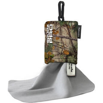 Spudz PRO Premium Lens Cloth with FogzOff Anti-Fog Spray (Alpine Mountain Camo, 10 x 10")