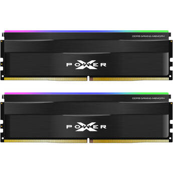 Silicon Power 32GB Zenith RGB 6000 MT/s DDR5 Desktop Memory Kit (2 x 16GB, Black)