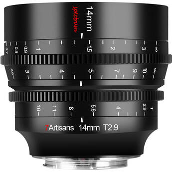 7Artisans Spectrum 14mm T2.9 Prime Cine Lens (Sony E)
