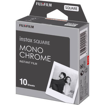 FUJIFILM instax SQUARE Monochrome Instant Film (10 Exposures)