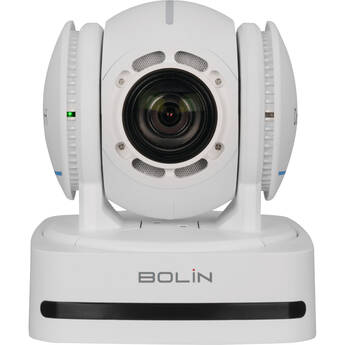 Bolin Technology D2-220H Dante AV-H PTZ Camera with 20x Optical Zoom (White)