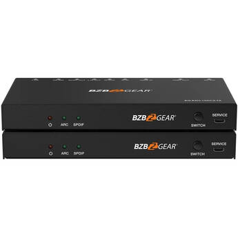 BZBGEAR 4K HDMI HDBaseT Extender with IR/ARC/PoC/RS-232/Ethernet & Audio Embedding/De-Embedding