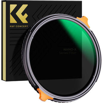 K&F Concept Nano-X Series 2-in-1 Variable ND & CPL Filter (52mm, 2 to 6-Stop)