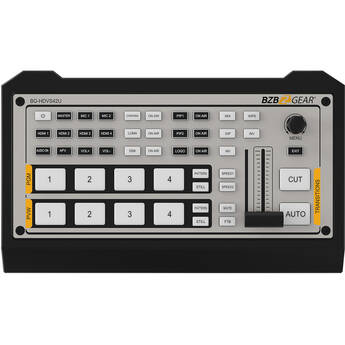 BZBGEAR 4-Channel HDMI/USB-C Live Streaming Mini Video Switcher/Mixer