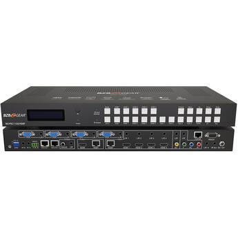 BZBGEAR 11x2 4K Presentation Switcher/Scaler with VGA/HDMI/YPBPR/CV/HDBaseT I/O