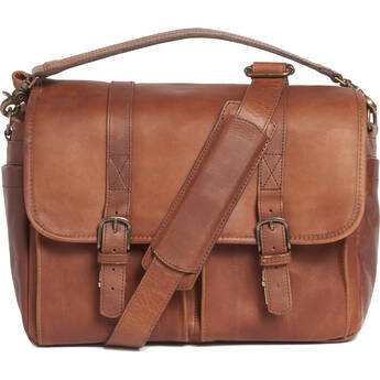 ONA Brixton Camera/Laptop Messenger Bag (Antique Cognac Leather)