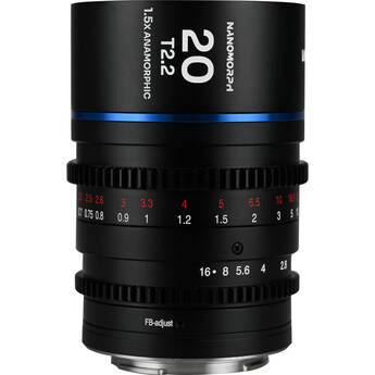 Venus Optics Laowa Nanomorph 20mm T2.2 1.5x MFT Anamorphic Lens (Micro Four Thirds, Blue Flare)