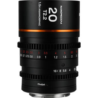 Venus Optics Laowa Nanomorph 20mm T2.2 1.5x MFT Anamorphic Lens (Micro Four Thirds, Amber Flare)