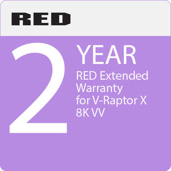 RED DIGITAL CINEMA 2-Year RED Extended Warranty for V-Raptor X 8K VV