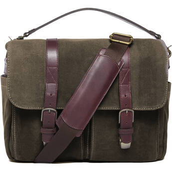 ONA Brixton Camera/Laptop Messenger Bag (Olive Canvas)