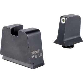 Trijicon Suppressor/Optic Sight Set for Glock Slim Frame (White Front Outline, Non-Illuminated Rear)