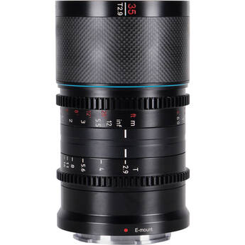Sirui Saturn 35mm T2.9 1.6x Carbon Fiber Full-Frame Anamorphic Lens (Nikon Z, Blue Flare)