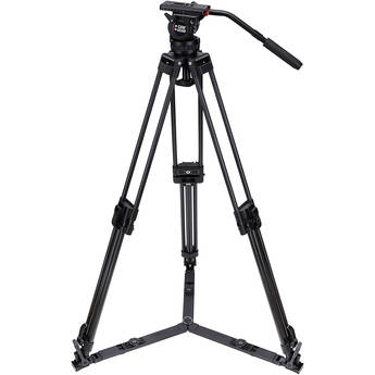 Camgear DV6P Fluid Head & T75/CF2 Carbon Fiber Tripod with Ground Spreader System