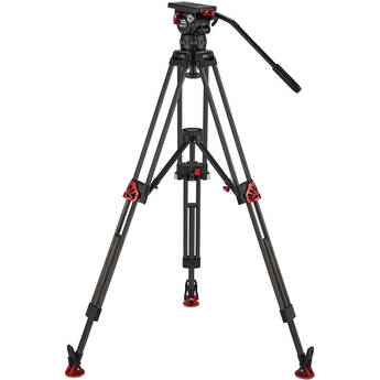 Camgear CF/MS Carbon Fiber Tripod with Mid-Level Spreader & Elite 15 Fluid Head System