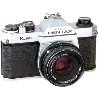 Pentax K1000 35mm SLR Camera with 50mm f/2 SMC Lens (Refurbished)