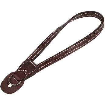 Oberwerth LAHN Casual Camera Hand Strap (Dark Brown with Beige Stitching)