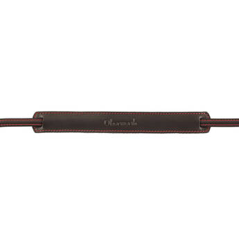 Oberwerth Mosel Classic Camera Strap (Black Leather/Red Stitching, 49.2")