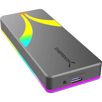Sabrent Rocket RGB USB-C M.2 SATA/NVMe SSD Enclosure