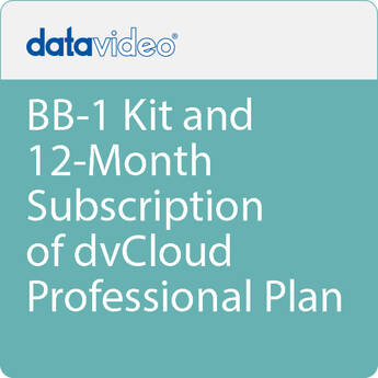 Datavideo BB-1 Kit and 12-Month Subscription of dvCloud Professional Plan