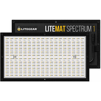 Litegear LiteMat Spectrum 1 Gen 2 RGB LED Light Panel (Edison Power Cable)