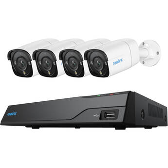 Reolink NVS8-12MB4 8-Channel 12MP NVR with 2TB HDD & Four 12MP Bullet Cameras