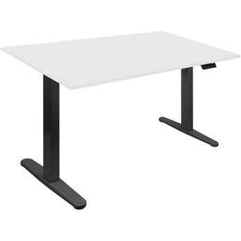 Mount-It! Dual Motor Electric Standing Desk with 55" Tabletop (Black Frame, White Top)
