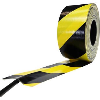 GaffGun BT-6110GG AV Cord Gaffers Tape Roll (2.83" x 60 yd, Black/Yellow)