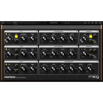 Moog Mariana Dual-Layer Bass Synthesizer Plug-In