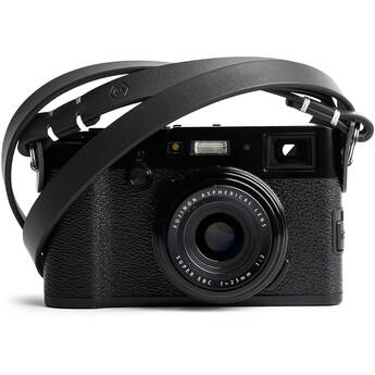 Evergreen Cases Minimalist Leather Camera Strap (Black, 38")