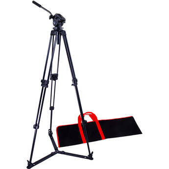 Acebil I-705GX 75mm Ball Head with Aluminum Tripod, Ground Spreader, and Case Kit