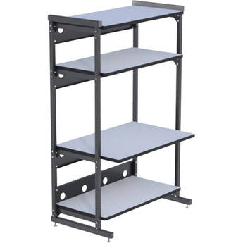 Kendall Howard Configured 4-Post 3 Shelf LAN Rack (48")
