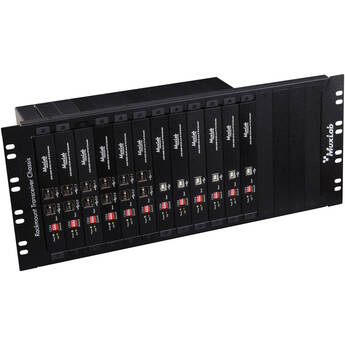 MuxLab 16-Port Rackmount Transceiver Chassis (4.5 RU)