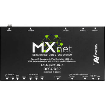 AVPro Edge MXNet 1G Decoder/Receiver Device (TAA Compliant)