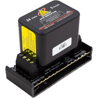 DITEK DTK-2MHLP24BWB 2-Pair Low Voltage Data & Signaling Circuit Surge Protector Module with Snap-Track Base (24V)