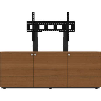 AVTEQ Thin 3-Bay Credenza for Single Display (TAA Compliant)