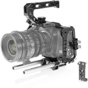 SHAPE Cage with Top Handle & 15mm Rod System for Blackmagic Cinema Camera 6K, 6K Pro & 6K G2