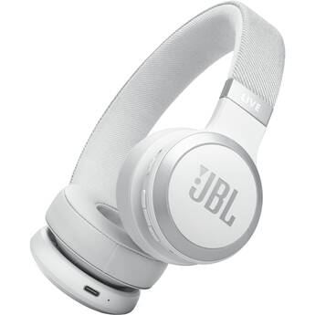 JBL Live 670NC Noise-Cancelling On-Ear Wireless Headphones (White)