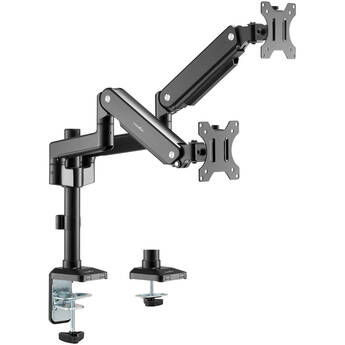 Rocstor ErgoReach EP9 Premium Dual Ergonomic Monitor Pole Mount Arm