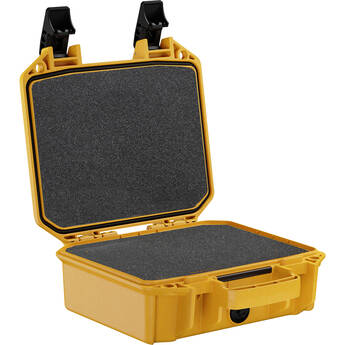 Pelican Vault V100C Hard Case with Foam Insert (Sunflare Yellow, 6.5L)