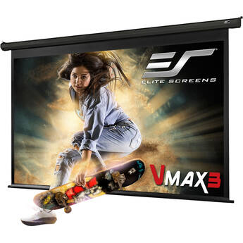 Elite Screens VMAX 3 Series 16:9 Electric Wall/Ceiling Projection Screen (135", Black)