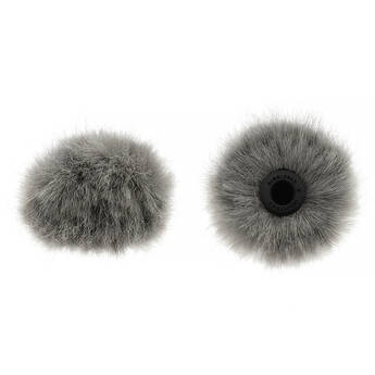 Bubblebee Industries The Windbubble PRO Fur Windscreen for Omni Lavalier Mics (Gray, Medium, 2-Pack)